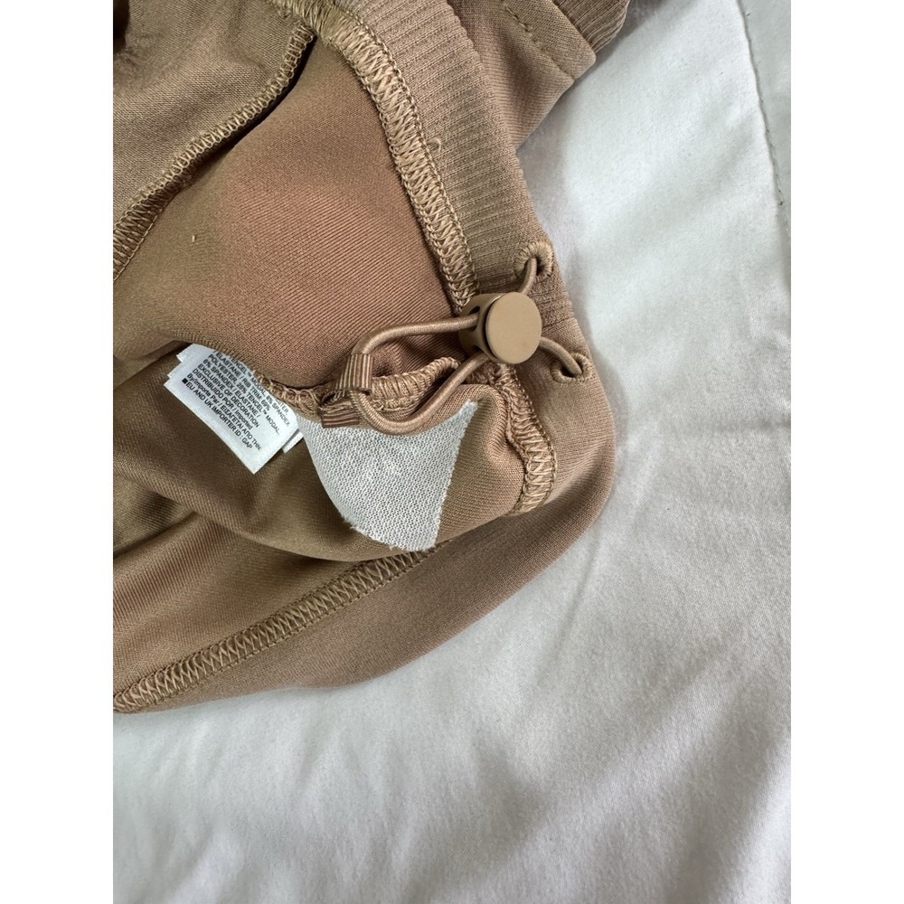 NWT Athleta Seasoft Rib 1/4 Zip Popover (tan) Size XL Brown Lightweight - Picture 7 of 11